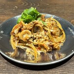Rich sambal stir-fried squid Pramook sambal goreng