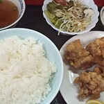 中華料理 アスター - 料理写真:鶏唐揚げ定食