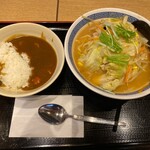 山田うどん - 味噌ラーメンとミニカレー丼