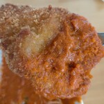 インド人100% - 作り置きじゃなくて頼んでから揚げてたヒレカツ、熱々サクサクに揚がってる。火傷に注意。