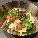 土ノ木 - さっと湯通しした鶏肉のサラダ