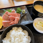 鈴むら - まぐろ中落ち定食　¥750