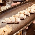 Nantou Shuraku Aonoumi - カジキ腹合炙り寿司