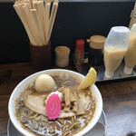 Sammani Boshi Soba Takakura - 秋刀魚煮干し蕎麦　850円　味玉トッピング100円