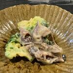 圭蔵 - ホタルイカとブロッコリーの味噌和え