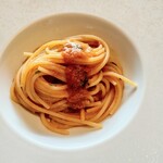 sio - グランディオ(渡り蟹)のパスタ(1.7mm)。蟹の風味旨みトマトの風味と、パスタがよくからんでいて美味しい。アルデンテな加減も好みだわ