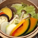 野菜は新鮮で柔らかで沢山あります