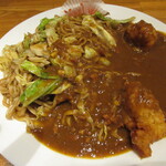 寿楽 - 会津カレー焼そば 1050円(税込)