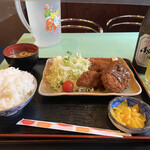 すわん - ちょっと贅沢にミックスフライ定食700円