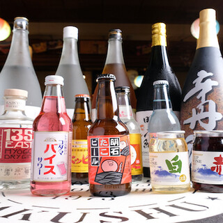 お料理を引き立てる銘酒◆明石の日本酒など多彩にご用意