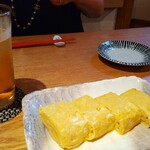蕎堂 壮 - 梅酒ソーダ割＆出し巻き玉子
