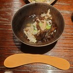 鈴田式 - お替りに薪焼した木耳の餡掛け