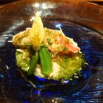 鈴田式 - 毛蟹と渡り蟹 木の芽のジュレ