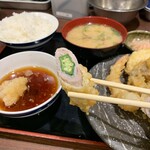 天ぷら大吉 - 豚肉のオクラ巻き