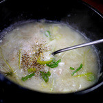 白川苑 - 締めは身体がポカポカになるサムゲタンで。