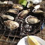 鎌倉水産 - カキ以外の食材は持参です。ただし、軍手や紙皿、お箸は貰えます。