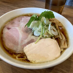 煮干拉麺 小烏丸 - 煮干ト鶏ノ拉麺(黒) ＋ 自家製麺大盛