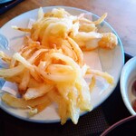 酒菜 うを勘 - メインの新玉ねぎかき揚げ