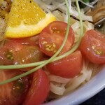 塩そば専門店 桑ばら - 大アサリと黒磯海苔の冷やし和えそば