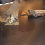 りんどう - あわびが鉄板の上！！