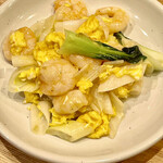 かつぎや - 何故かワイフのリクエストは通るのでｗ小海老と玉子のふんわり炒めちょっといただきました