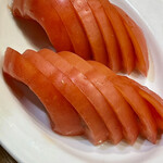 かつぎや - ワイフはトマトで呑みます　家でも食べられるもの頼むってよくわからないｗ