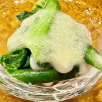 f - 大鳴子百合は滅多にお目にかかれないという高級山菜だそうです　春の咽せるような若さを感じる味わいです