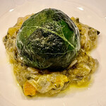 f - 作品4：桜鱒の法蓮草包み