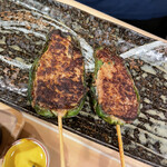 くわ焼 たこ坊 - ピーマンの肉詰め