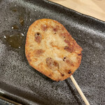 くわ焼 たこ坊 - 蓮根の肉詰め