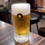珉珉 - サッポロ黒ラベル生ビール