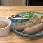 Hathor - 自家製ソーセージのごぼう、シロエビ