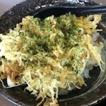 武蔵野うどん 藤原 - 悪魔の天ぷら玉子ごはん