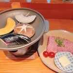 Yuunagian Shiori - 特別メニューのヒウチ銅板焼き