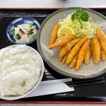 Soyama Shouten - ワカサギのフライとライス150円