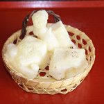 製麺練場 風布うどん - あげ餅150円