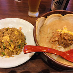 マルニ味噌らーめん - 「北海道味噌チャーシュー麵」＆「ミニ味噌チャーハン」