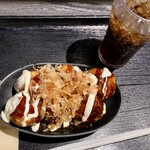 全国ご当地丼ぶり屋台 - 大阪ソースマヨたこ焼き６個とセットドリンク（コーラ）