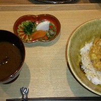 天ぷら 銀屋 - コース最後のかき揚げ天丼