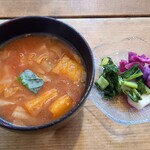 スノウドロップ - スープ・お新香