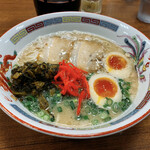 Nagahama Ra-Men Hakata-Ya - こってりラーメン煮卵（高菜＋紅しょうが）