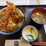 Tempura Tenya - 元祖オールスター天丼茶碗蒸しセット2022.05.29