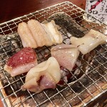 めしの助 - 炭焼き(ひいか、穴子)