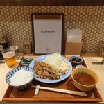 dancyu食堂 - 生姜焼き定食、1,480円。