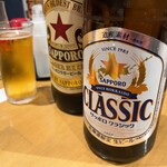 Sachi - 瓶ビール（大瓶）サッポロ赤星 700円
      サッポロクラシック（中瓶） 700円