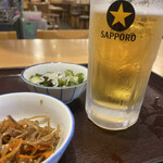 広島袋町食堂 - ビール一杯目
少し飲んでしまいました。