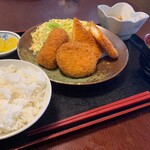 Yakyuu Shokudou Gurando Suramu - 【ランチ】ミックスフライ定食