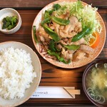 和洋レストラン しみず - 料理写真:'22/06/04 肉とピーマン炒め定食（税込1,000円）