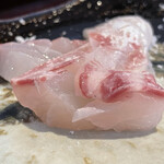 割烹 新多久 - 桜鯛の塩揉み造り