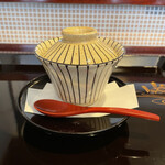 割烹 新多久 - 新物青さの茶碗蒸し